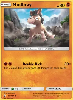 Pokémon-Karte Mudbray 075/145