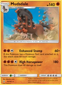 Pokémon-Karte Mudsdale 076/145
