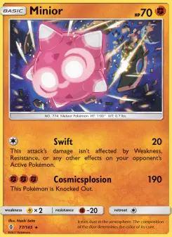 Pokémon-Karte Minior 077/145