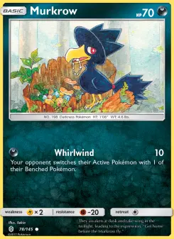 Pokémon-Karte Murkrow 078/145