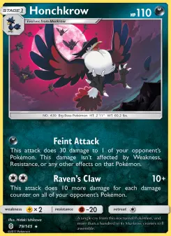 Pokémon-Karte Honchkrow 079/145