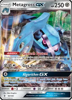 Pokémon-Karte Metagross GX 085/145