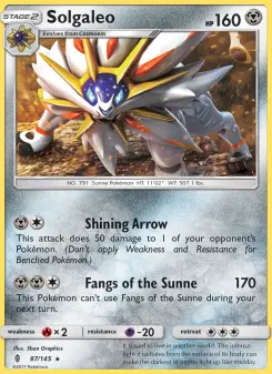 Pokémon-Karte Solgaleo 087/145