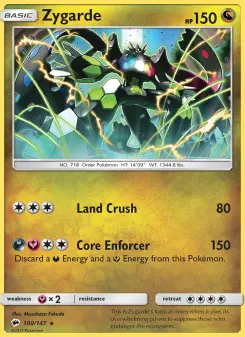 Pokémon-Karte Zygarde 100/147
