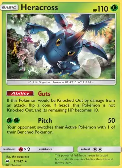 Pokémon-Karte Heracross 011/147