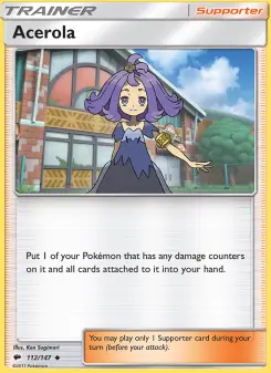 Pokémon-Karte Acerola 112/147