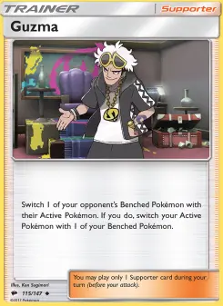 Pokémon-Karte Guzma 115/147