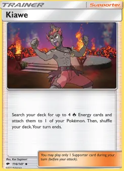 Pokémon-Karte Kiawe 116/147
