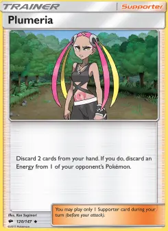 Pokémon-Karte Plumeria 120/147