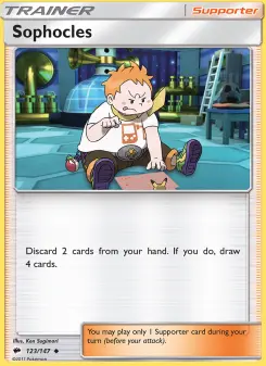 Pokémon-Karte Sophocles 123/147
