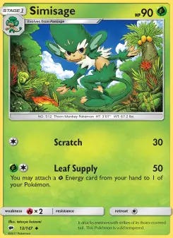 Pokémon-Karte Simisage 013/147