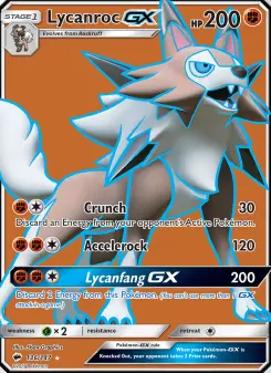 Pokémon-Karte Lycanroc GX 136/147