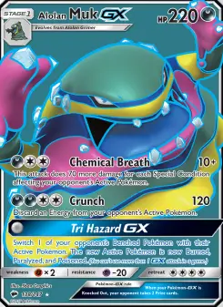 Pokémon-Karte Alolan Muk GX 138/147