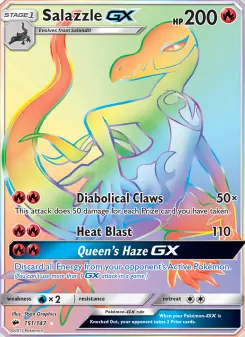 Pokémon-Karte Salazzle GX 151/147
