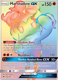 Pokémon-Karte Marshadow GX 156/147