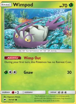 Pokémon-Karte Wimpod 016/147
