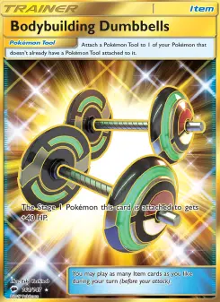 Pokémon-Karte Bodybuilding Dumbbells 161/147