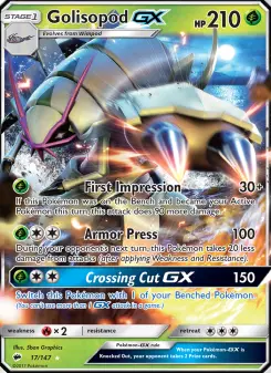 Pokémon-Karte Golisopod GX 017/147