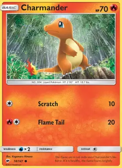 Pokémon-Karte Charmander 018/147