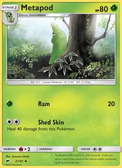 Pokémon-Karte Metapod 002/147