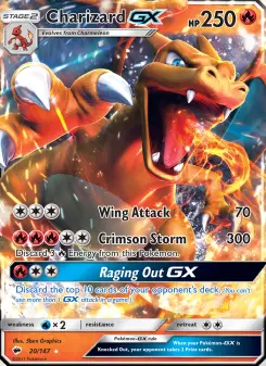 Pokémon-Karte Charizard GX 020/147