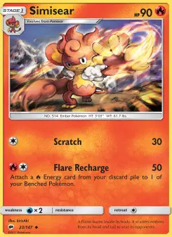 Pokémon-Karte Simisear 023/147