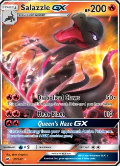 Pokémon-Karte Salazzle GX 025/147