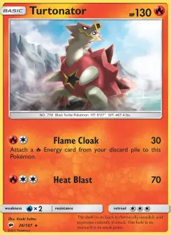 Pokémon-Karte Turtonator 026/147