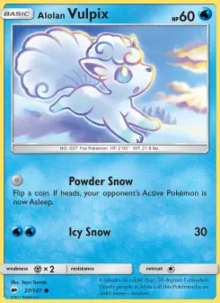 Pokémon-Karte Alolan Vulpix 027/147