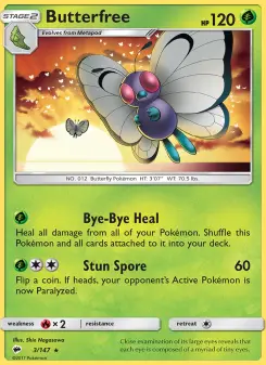 Pokémon-Karte Butterfree 003/147