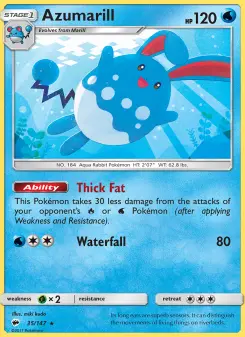 Pokémon-Karte Azumarill 035/147