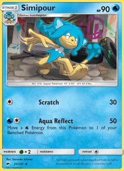Pokémon-Karte Simipour 037/147