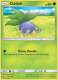 Pokémon-Karte Oddish 004/147