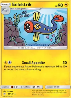 Pokémon-Karte Eelektrik 045/147