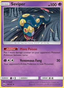 Pokémon-Karte Seviper 050/147