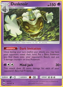 Pokémon-Karte Dusknoir 053/147