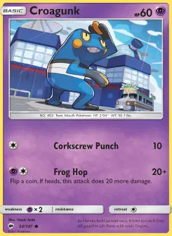 Pokémon-Karte Croagunk 054/147