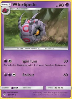 Pokémon-Karte Whirlipede 057/147