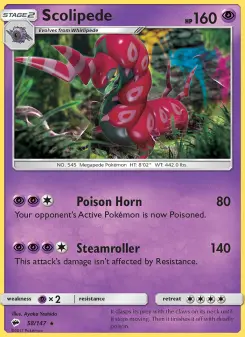 Pokémon-Karte Scolipede 058/147