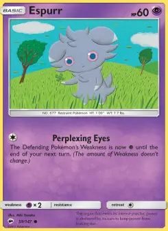 Pokémon-Karte Espurr 059/147