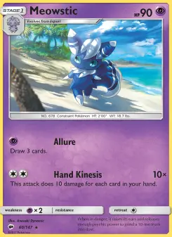 Pokémon-Karte Meowstic 060/147