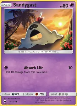 Pokémon-Karte Sandygast 061/147