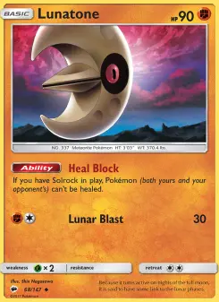 Pokémon-Karte Lunatone 068/147