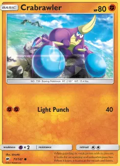 Pokémon-Karte Crabrawler 073/147