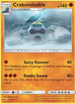 Pokémon-Karte Crabominable 074/147