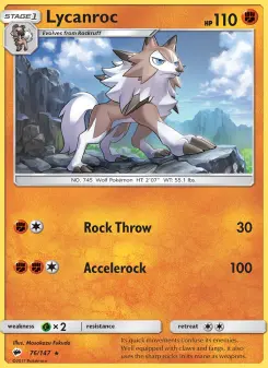 Pokémon-Karte Lycanroc 076/147