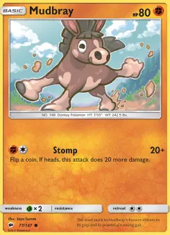 Pokémon-Karte Mudbray 077/147