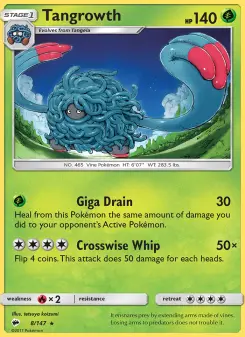 Pokémon-Karte Tangrowth 008/147