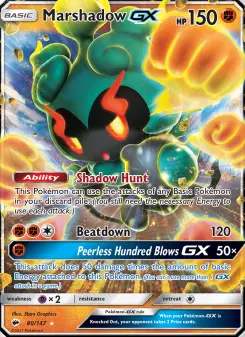 Pokémon-Karte Marshadow GX 080/147