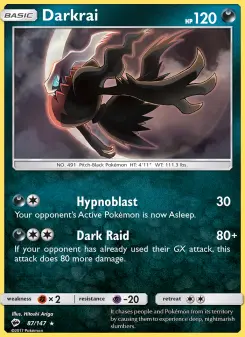 Pokémon-Karte Darkrai 087/147